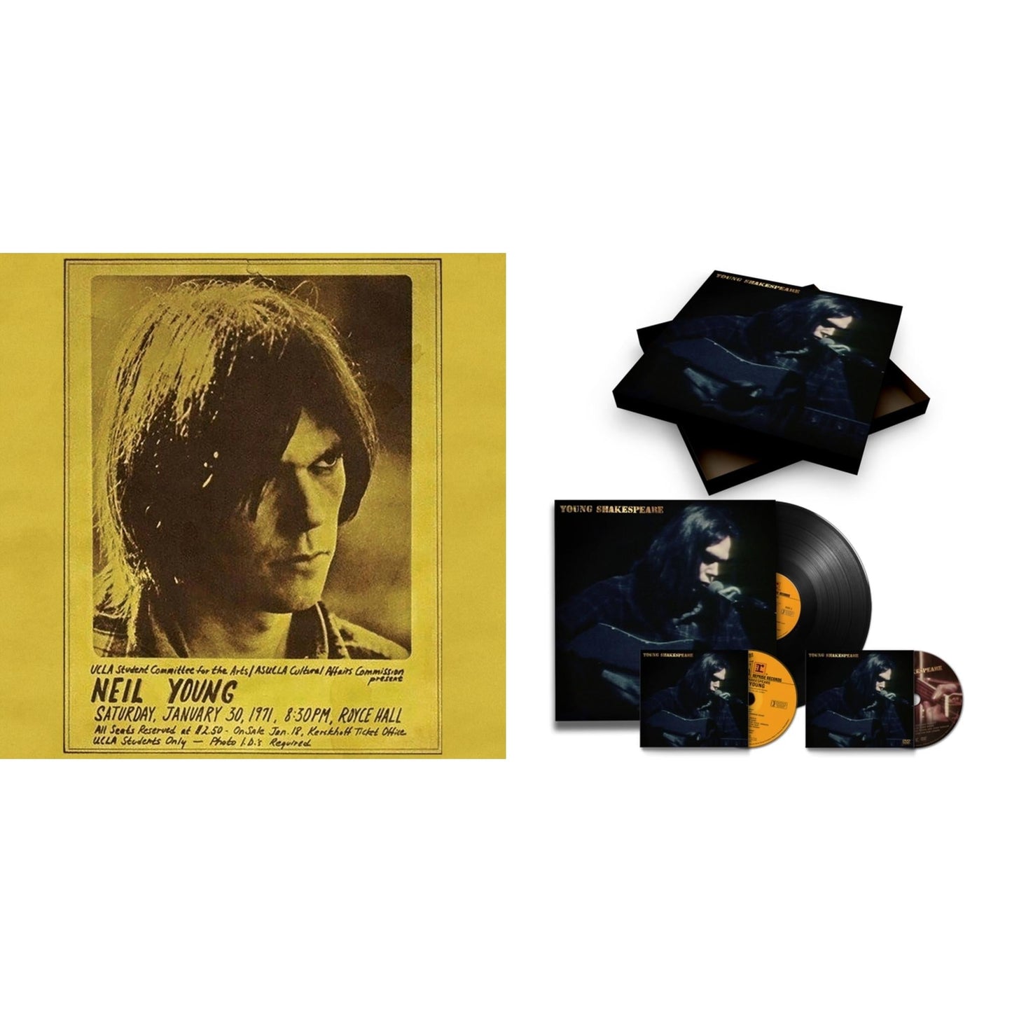 Neil Young - Royce Hall 1971 & Young Shakespeare (Deluxe) - LP Vinyl Bundle