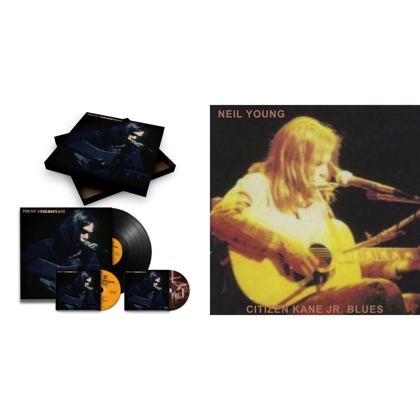 Neil Young - Citizen Kane Jr. Blues 1974 (Live At The Bottom Line) & Young Shakespeare (Deluxe) - LP Vinyl Bundle