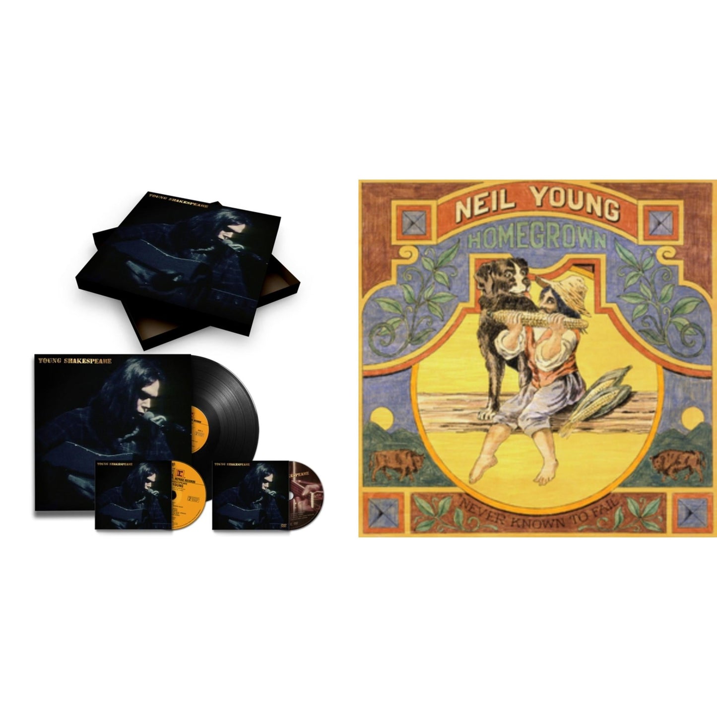 Neil Young - Young Shakespeare (Deluxe) & Homegrown - LP Vinyl Bundle