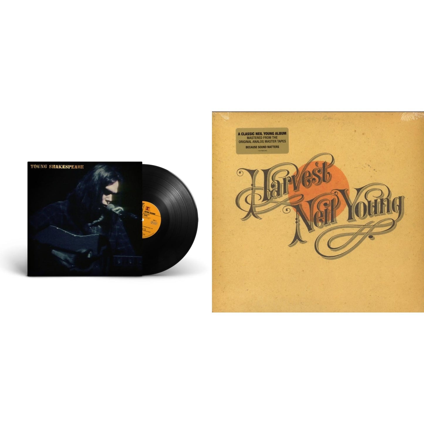Neil Young - Young Shakespeare & Harvest - LP Vinyl Bundle