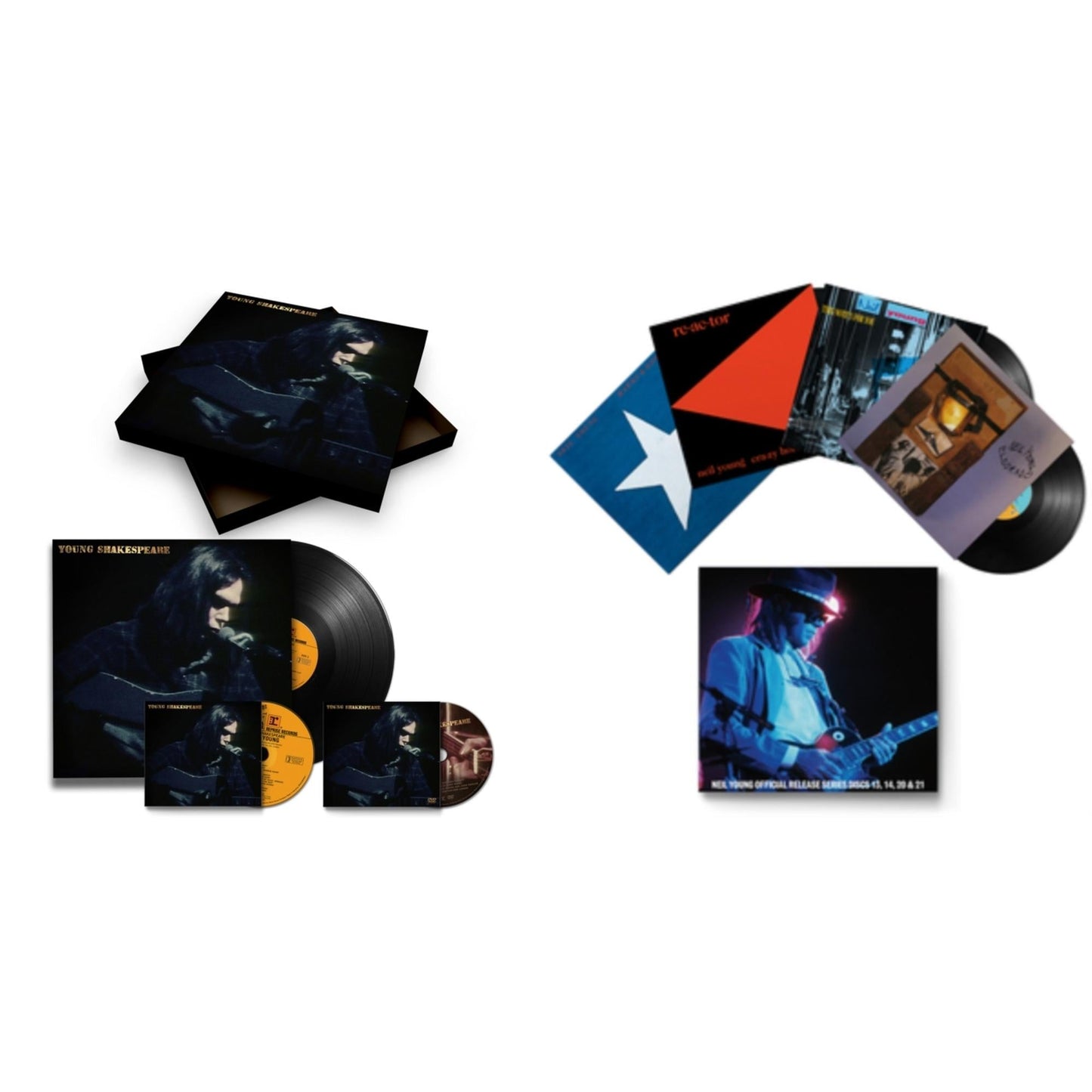 Neil Young - Young Shakespeare (Deluxe) & Official Release Series Discs 13, 14, 20 & 21 - LP Vinyl Bundle