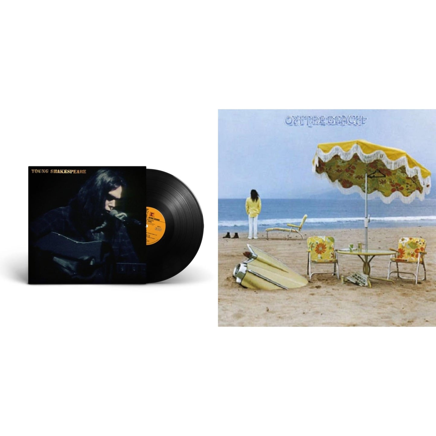 Neil Young - Young Shakespeare & On The Beach - LP Vinyl Bundle