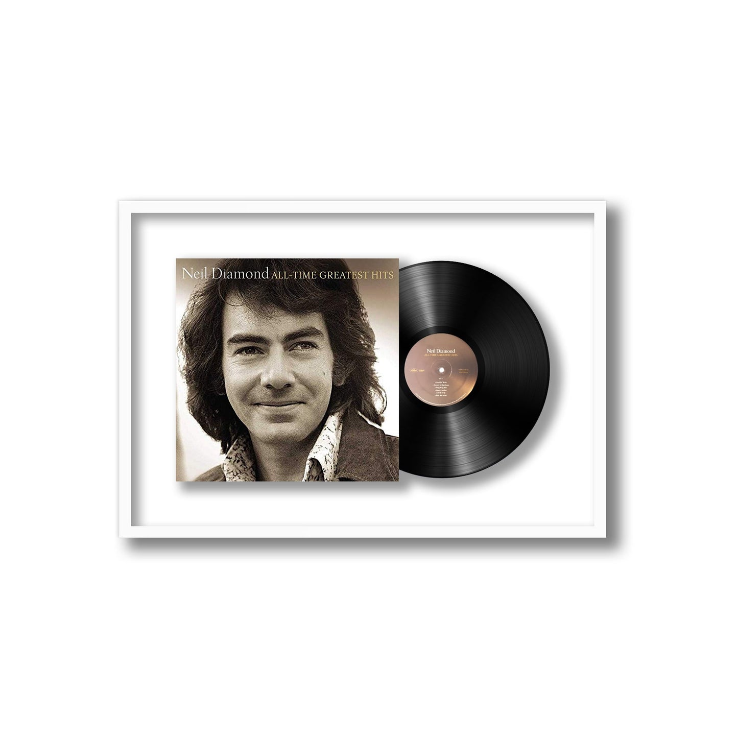 Neil Diamond All-Time Greatest Hits Framed Vinyl Record