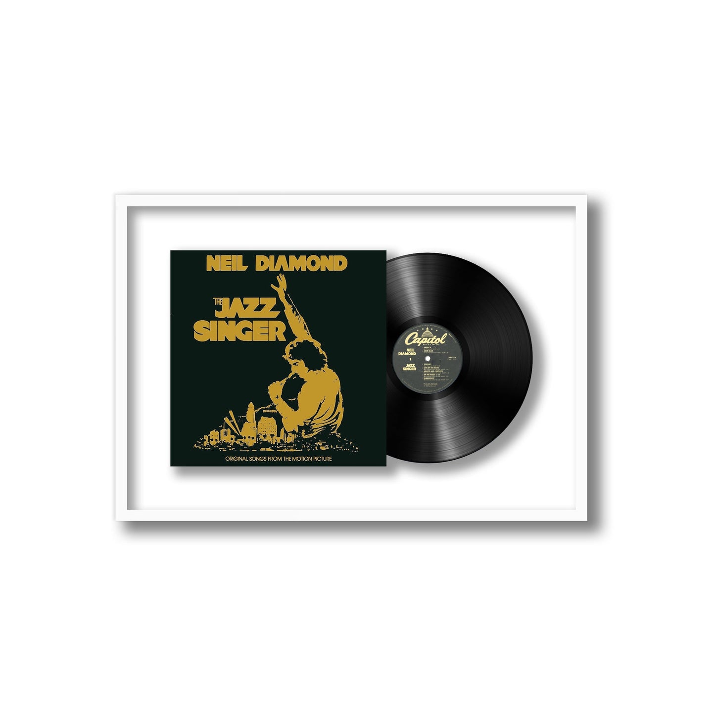 Neil Diamond The Jazz Singer Framed Vinyl Record