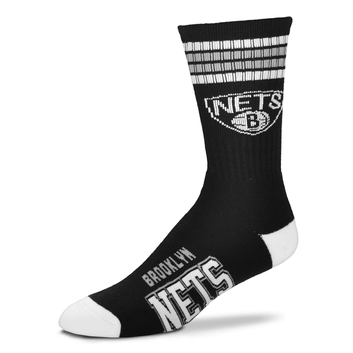Brooklyn Nets Men's 4 Stripe Deuce Socks