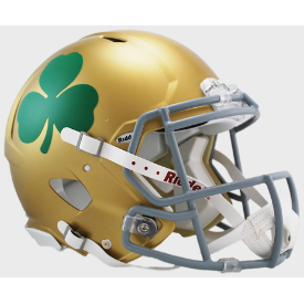 Notre Dame Fighting Irish Full Size Authentic Speed Football Helmet Shamrock - NCAA