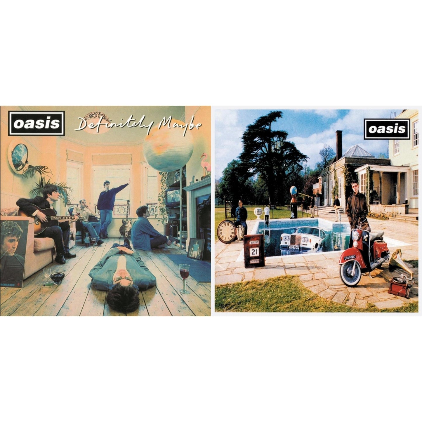 Oasis - Definitely Maybe & Be Here Now - LP Vinyl Bundle