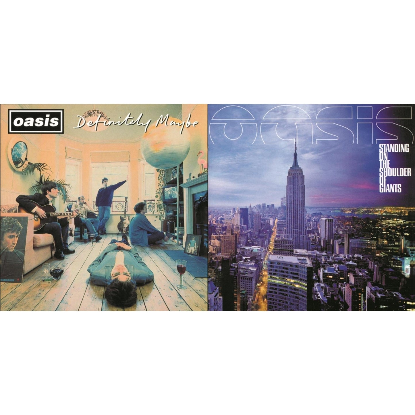 Oasis - Standing On The Shoulder Of Giants & Definitely Maybe - LP Vinyl Bundle