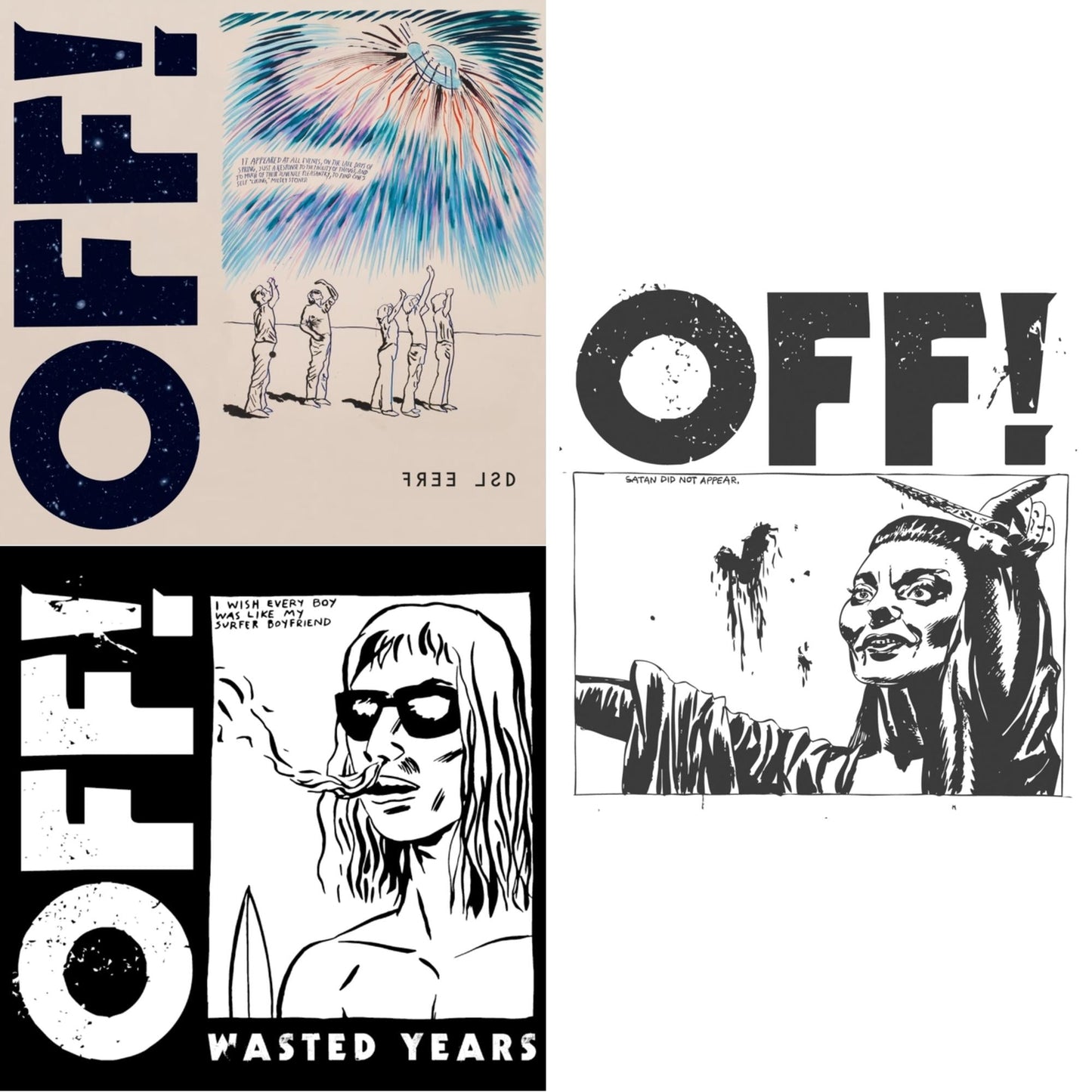 Off! - Off! & Wasted Years & Free Lsd - CD Bundle