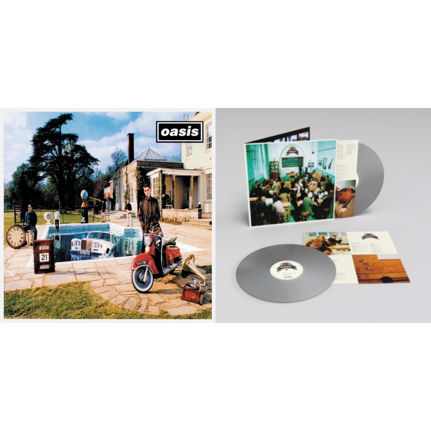 Oasis - Be Here Now & Masterplan (Remastered Edition) (25Th Anniversary) (Silver Vinyl/2LP)