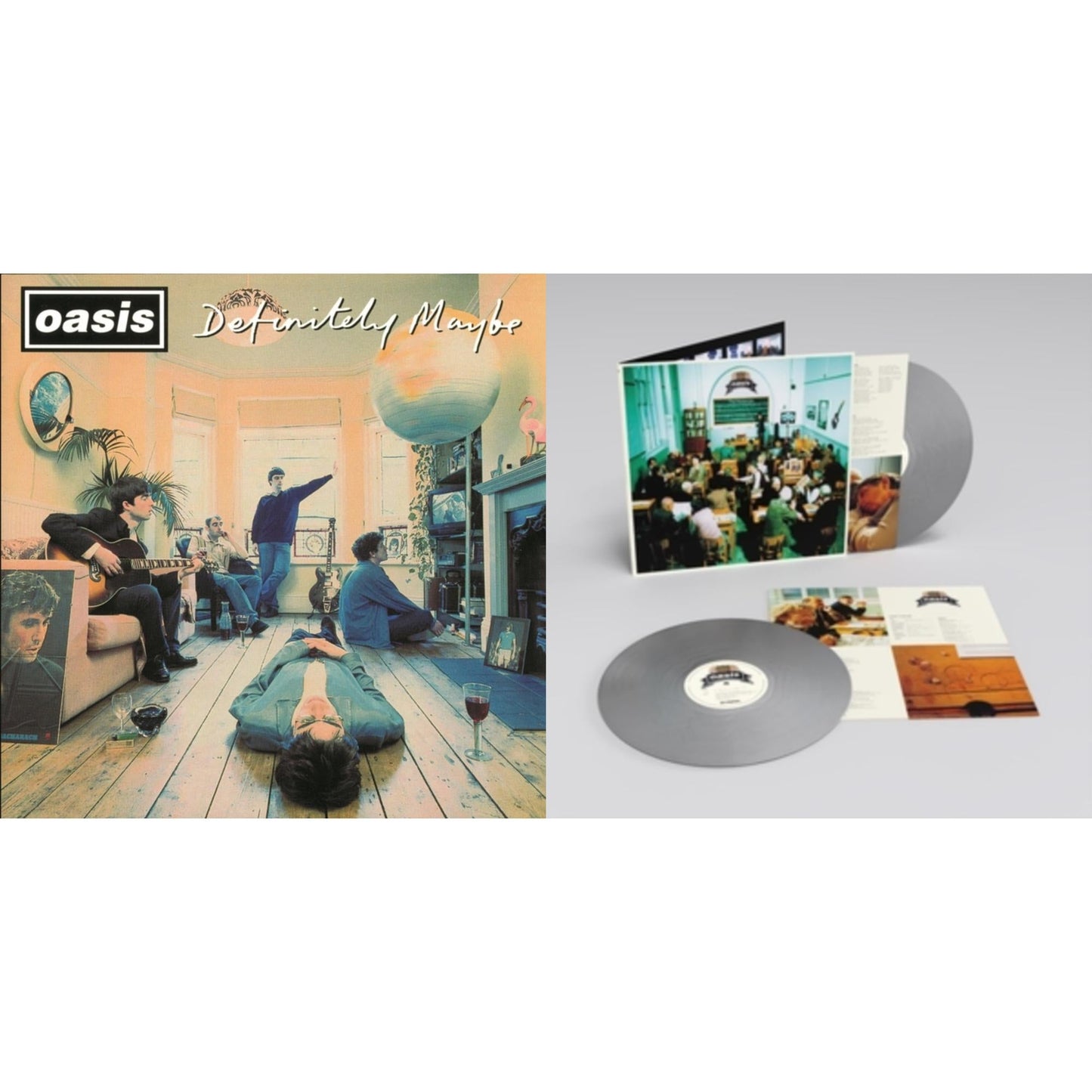 Oasis - Definitely Maybe & Masterplan (Remastered Edition) (25Th Anniversary) (Silver Vinyl/2LP)