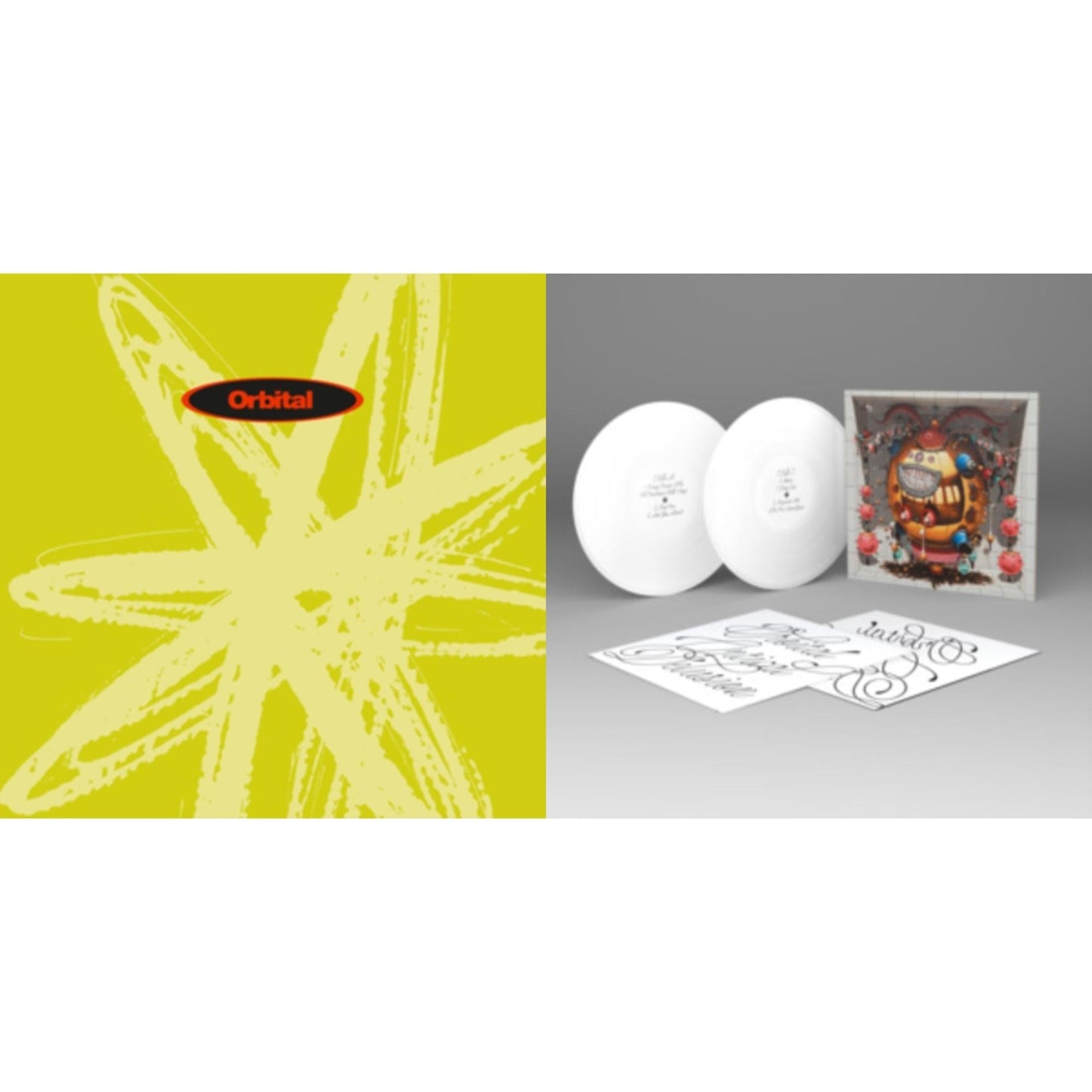 Orbital - Orbital (The Green Album) (Green & Red Vinyl/2LP) & Optical Delusion (White LP Vinyl)