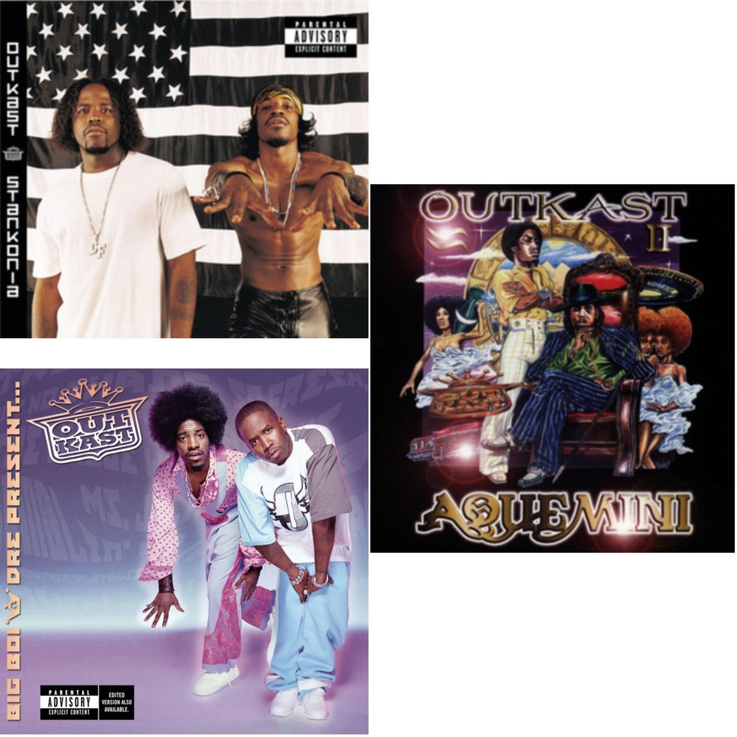Outkast - Aquemini & Stankonia & Big Boi & Dre Present Outkast (Explicit) - CD Bundle