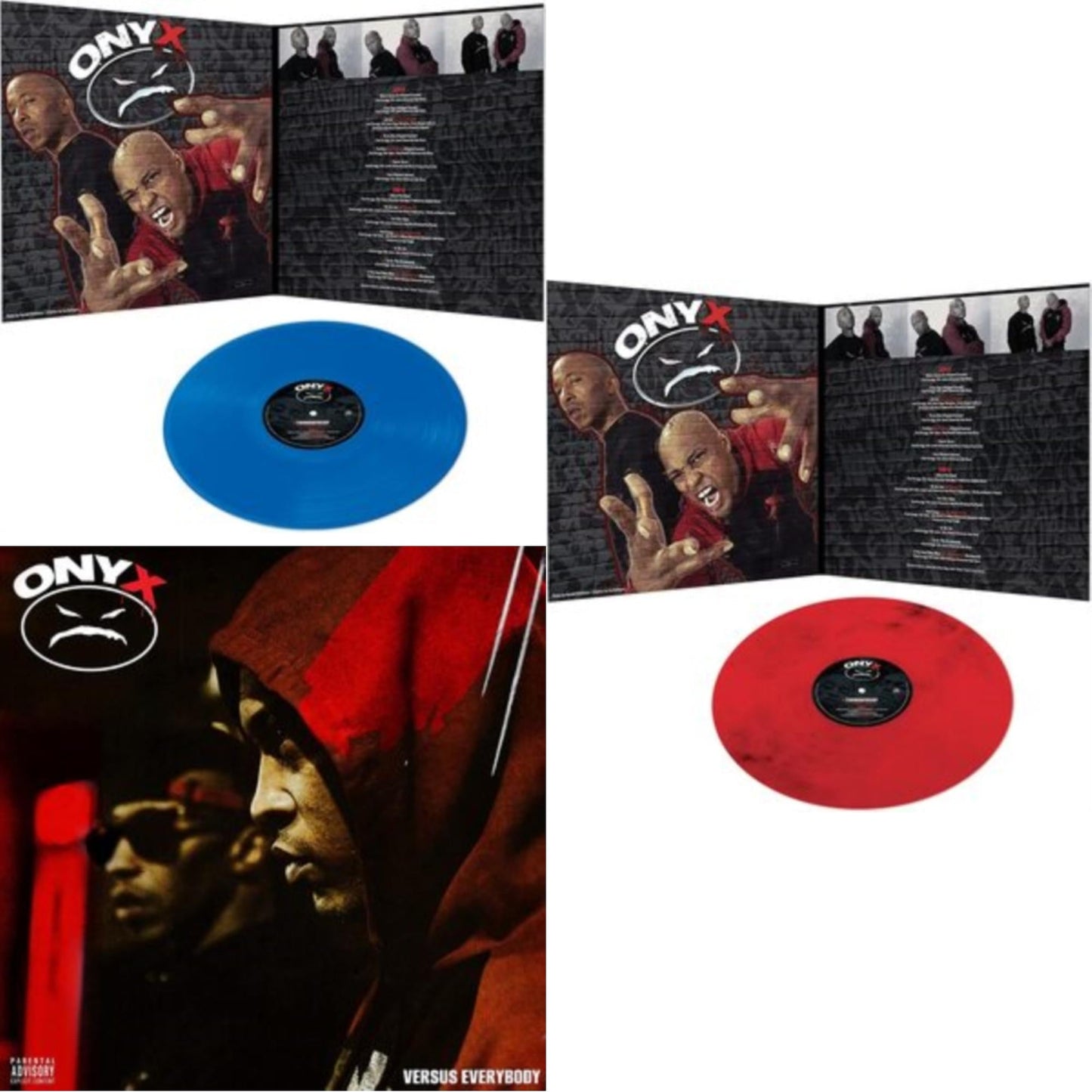 Onyx - Turndafucup (Blue LP Vinyl) & Onyx Versus Everybody & Turndafucup (Red LP Vinyl)