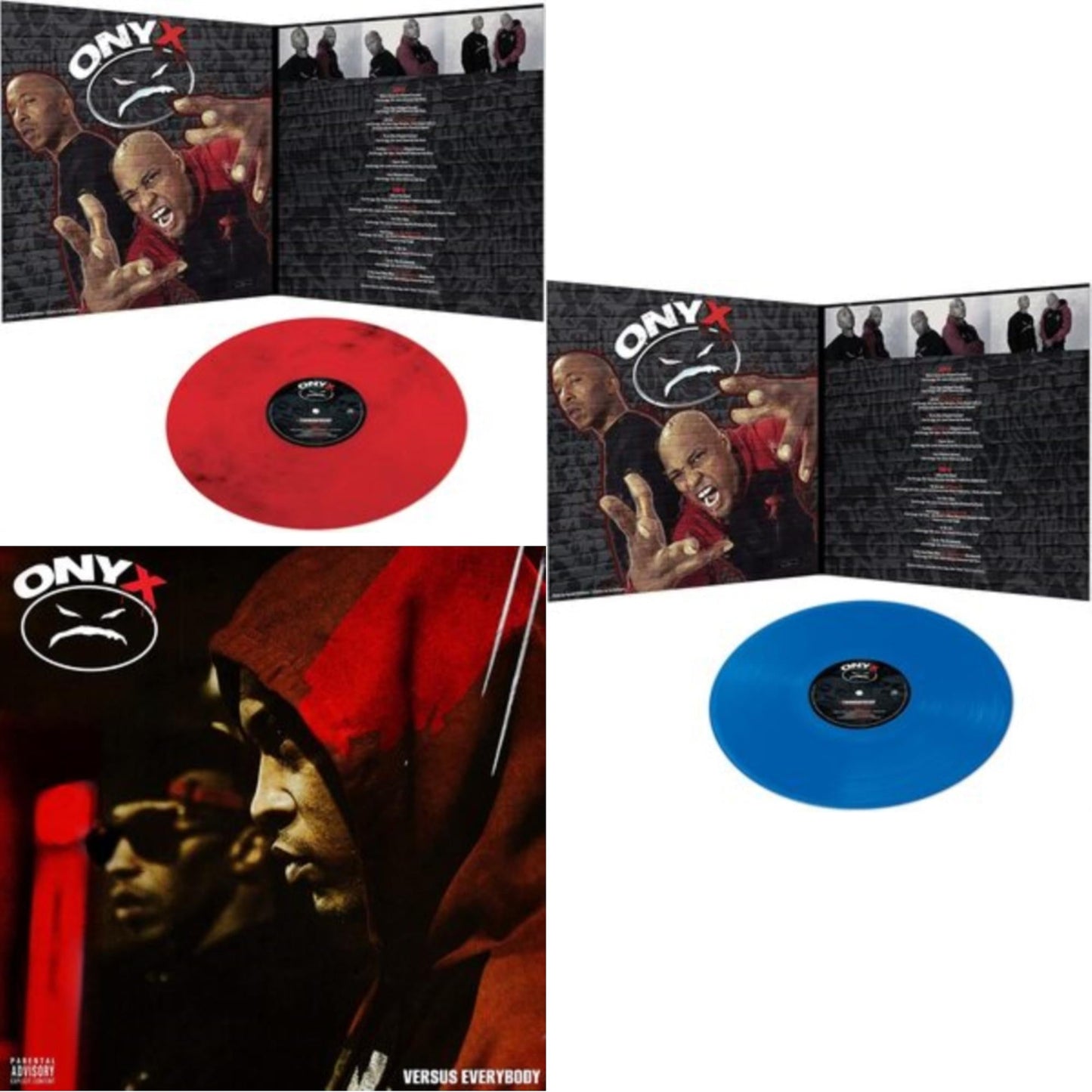 Onyx - Turndafucup (Red LP Vinyl) & Onyx Versus Everybody & Turndafucup (Blue LP Vinyl)