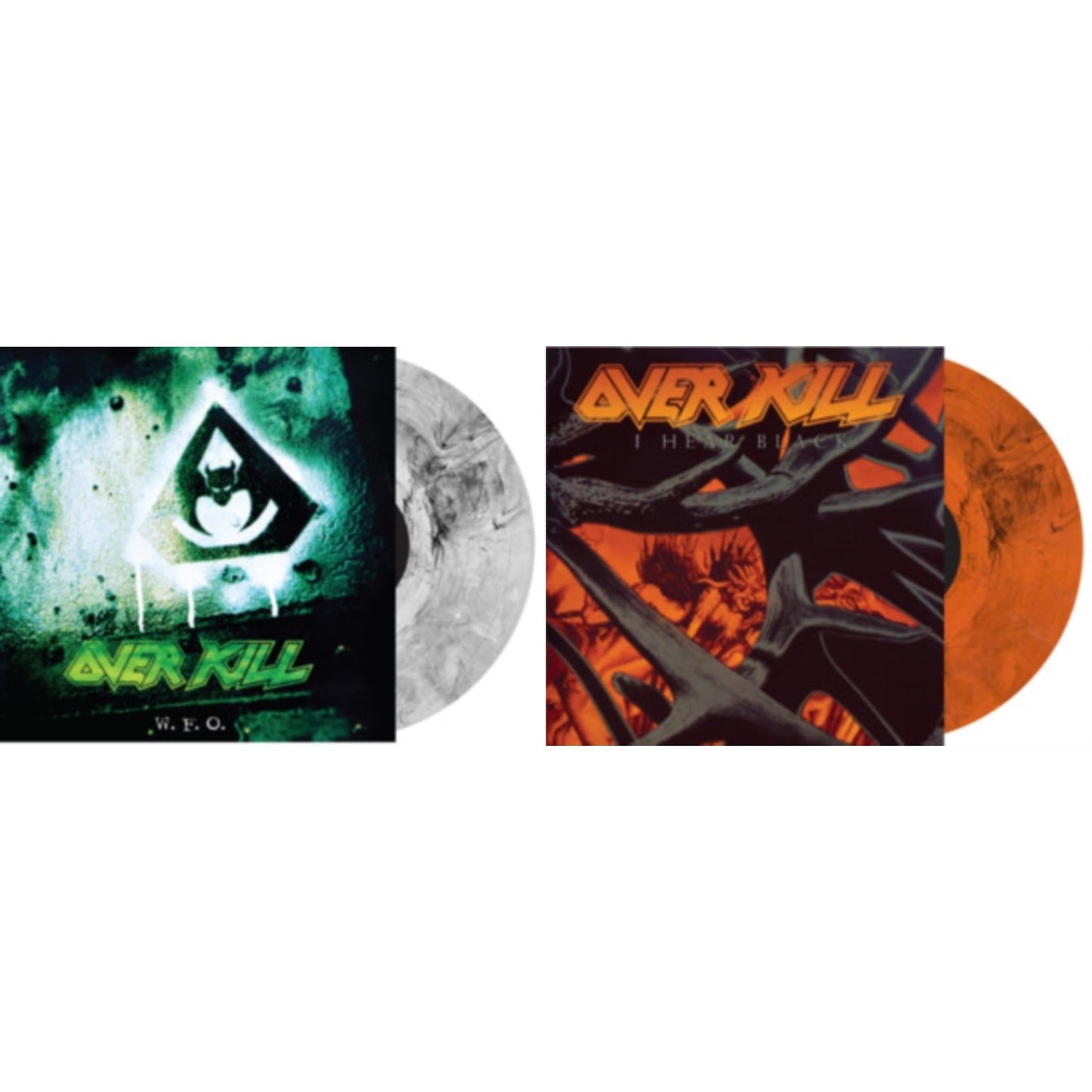 Overkill - W.F.O. & I Hear Black - LP Vinyl Bundle