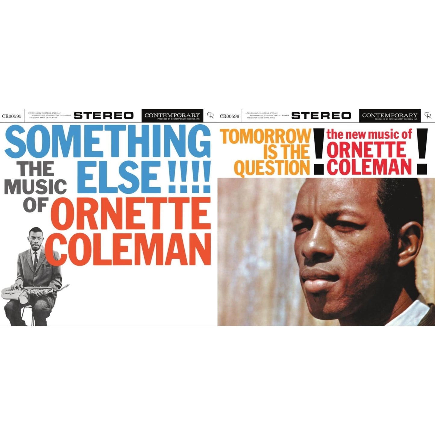 Ornette Coleman - Something Else!!!! (Contemporary Records Acoustic Sounds Series) & Tomorrow Is The Question! - LP Vinyl Bundle