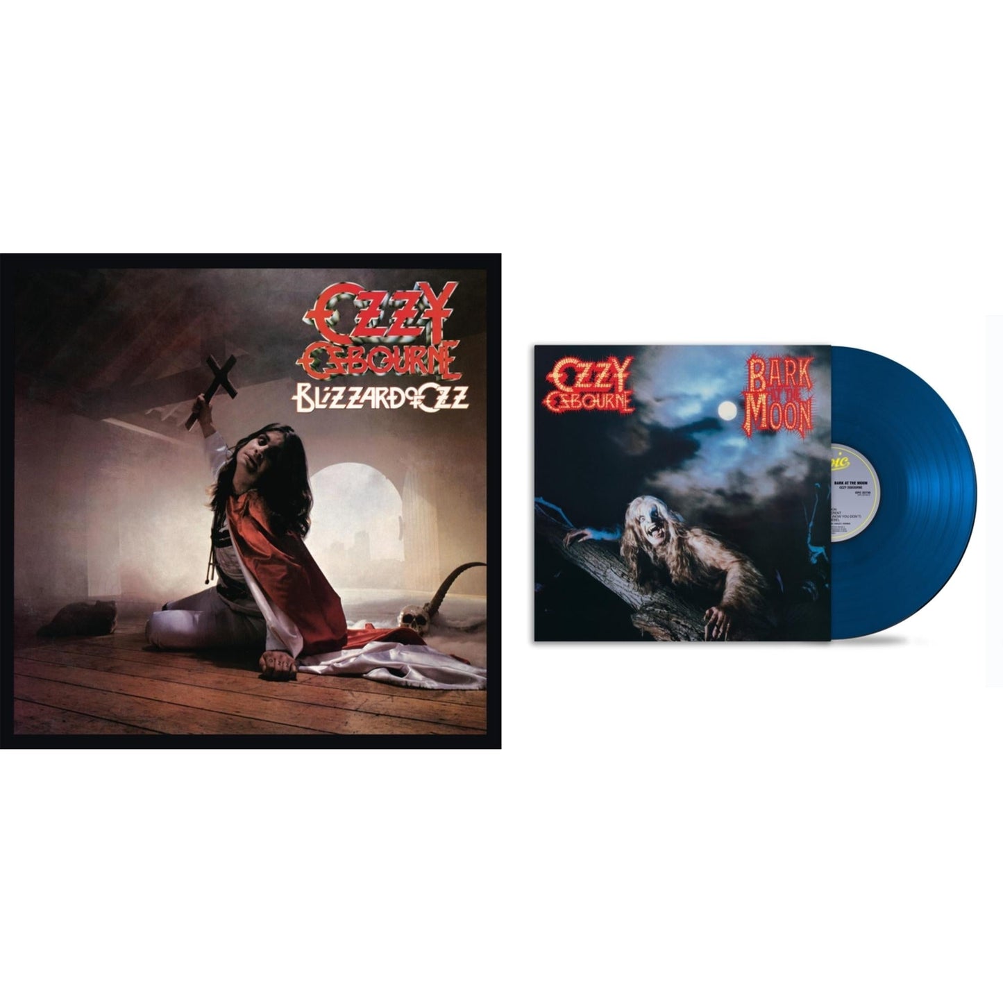 Ozzy Osbourne - Bark At The Moon (40Th Anniversary) (Translucent Cobalt Blue LP Vinyl) & Blizzard Of Ozz (180G/30Th Anniversary Legacy Edition)