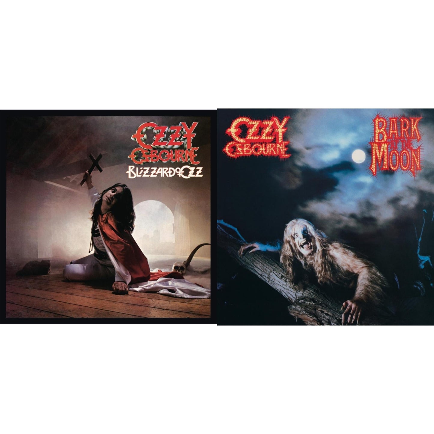 Ozzy Osbourne - Blizzard Of Ozz (180G/30Th Anniversary Legacy Edition) & Bark At The Moon - LP Vinyl Bundle