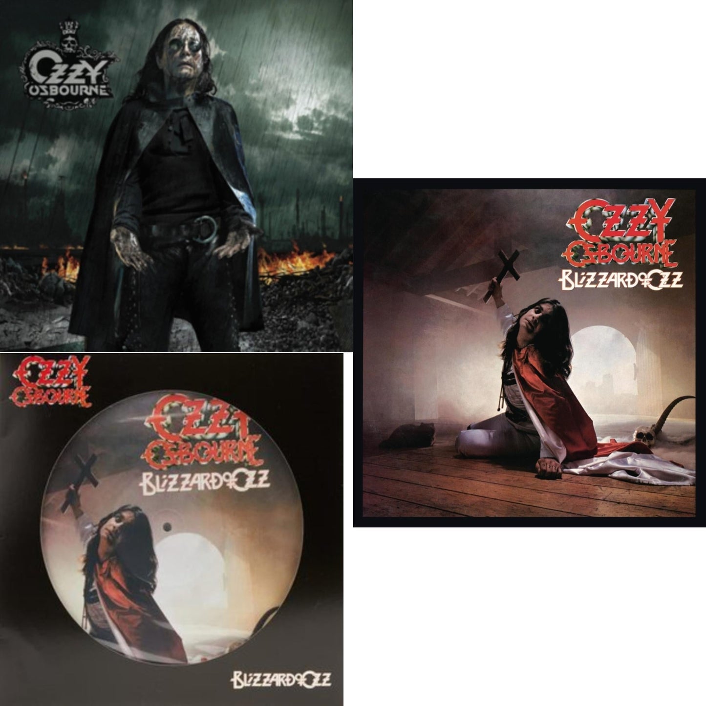 Ozzy Osbourne - Black Rain (2LP) & Blizzard Of Ozz (180G/30Th Anniversary Legacy Edition) & Blizzard Of Ozz (Picture Disc)