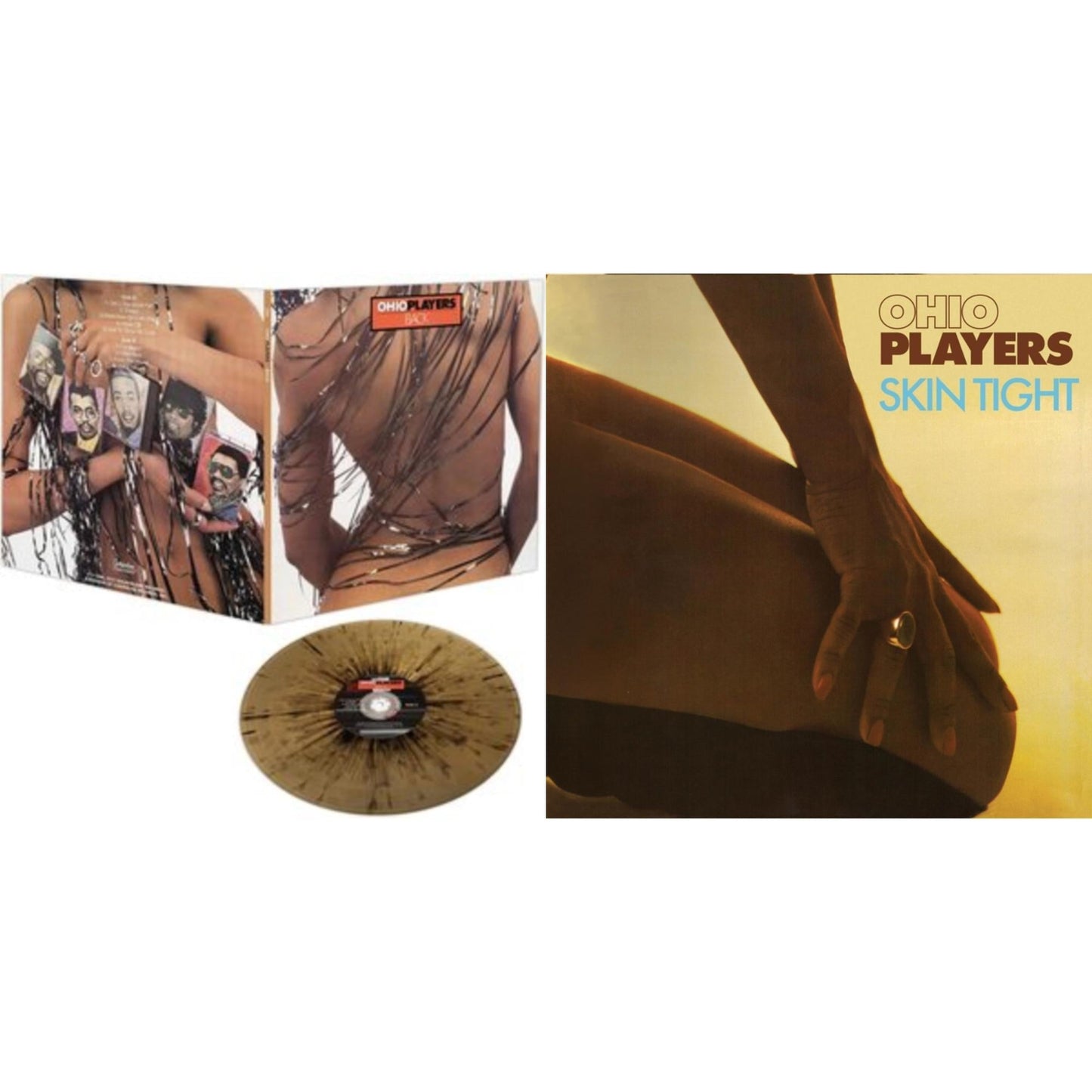 Ohio Players - Back (Black & Gold Splatter LP Vinyl) & Skin Tight (180G/Turquoise LP Vinyl/Limited Anniversary Edition/Gatefold Cover)
