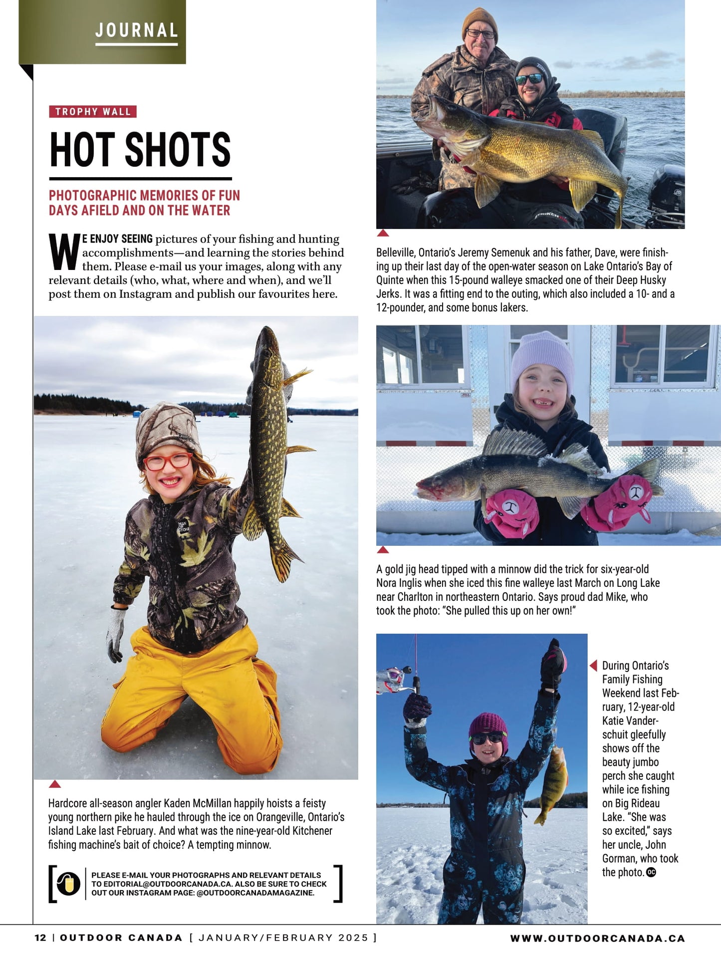 Outdoor Canada – Winter 2025: Catch More Fish Than Ever This Winter, 7 Pro Ice Tactics, All New Hardwater Gear Guide, Help For Novice Hunters, Hearty Fish & Game Soups, Trout, Walleye, Panfish & More!