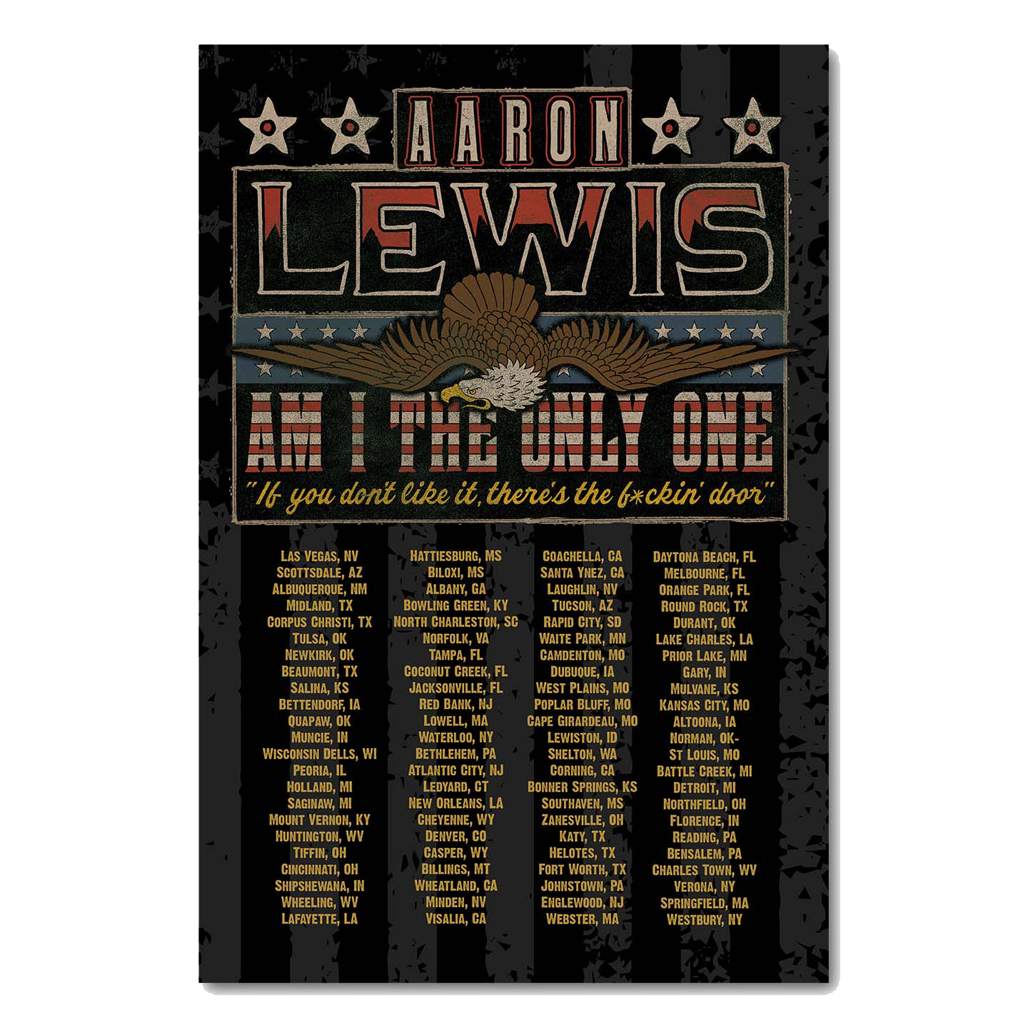 Aaron Lewis Only One Eagle Poster