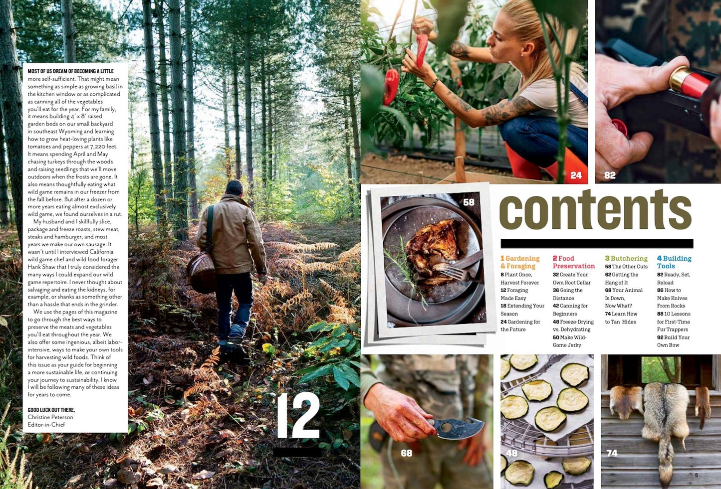 Outdoor Life - Survive & Thrive Off The Grid: 50 Essential Skills You Need, Self-Sufficiency, Food Preservation, Living In The Wild, At-Home Butchering, Canning 101, Freeze-Drying, Make Your Own Tools