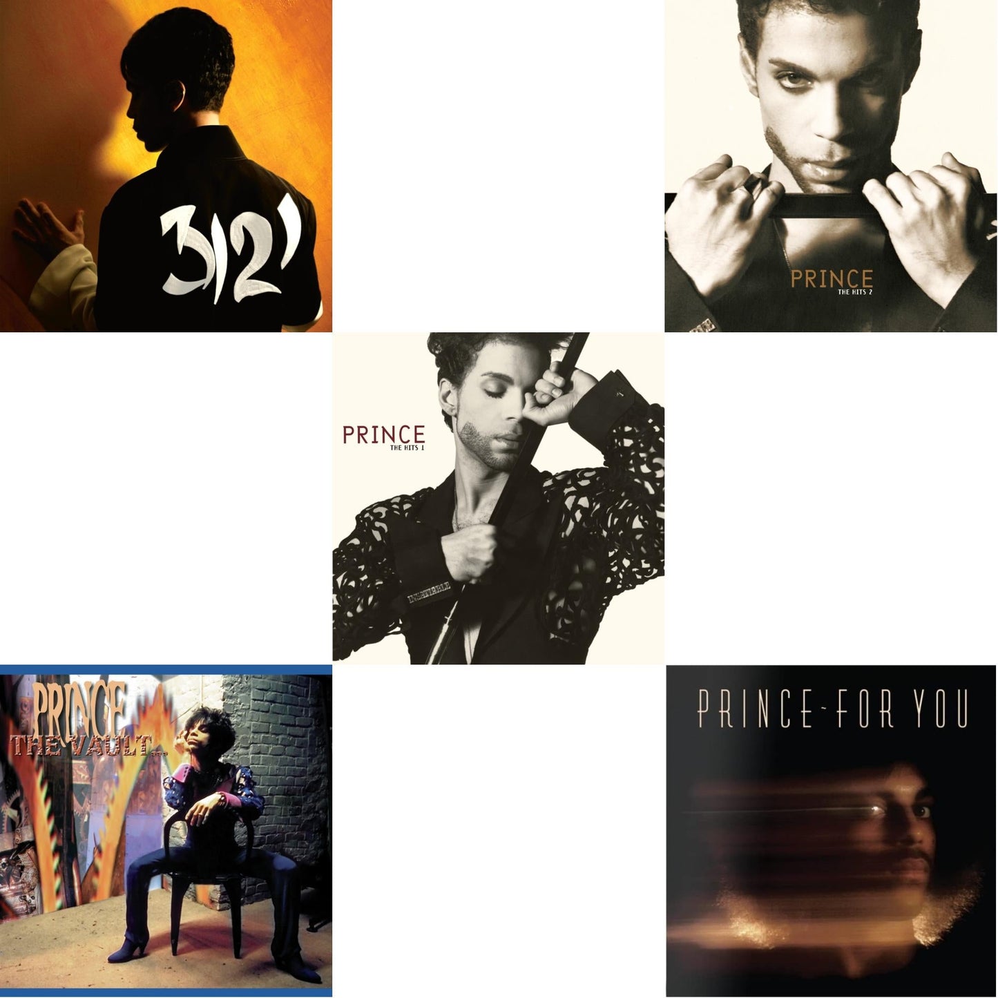Prince - 3121 (2 LP) (150G Vinyl/ Purple Vinyl) & For You & Vault - Old Friends 4 Sale & Hits 1 (X) (2LP) & Hits 2 (X) (2LP)