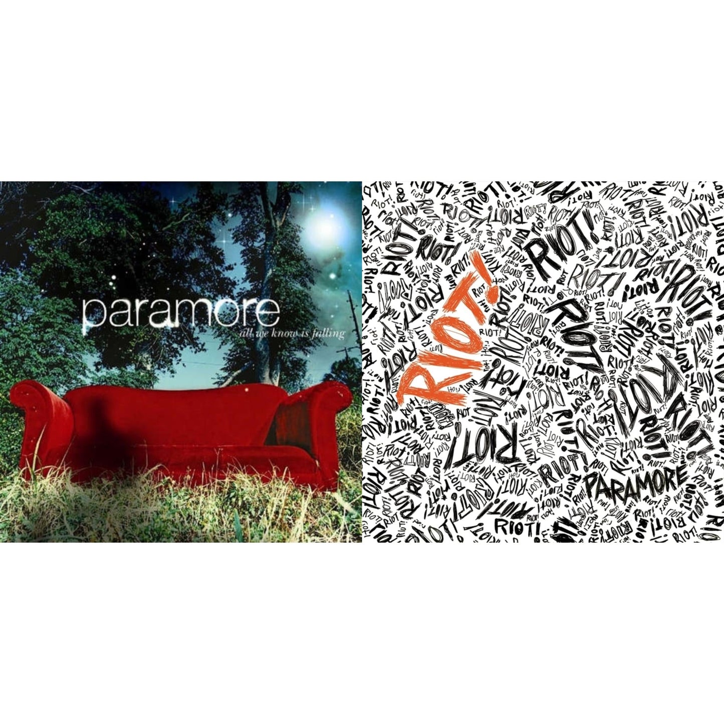 Paramore - Riot! (Fbr 25Th Anniversary Edtion/Silver LP Vinyl) & All We Know Is Falling