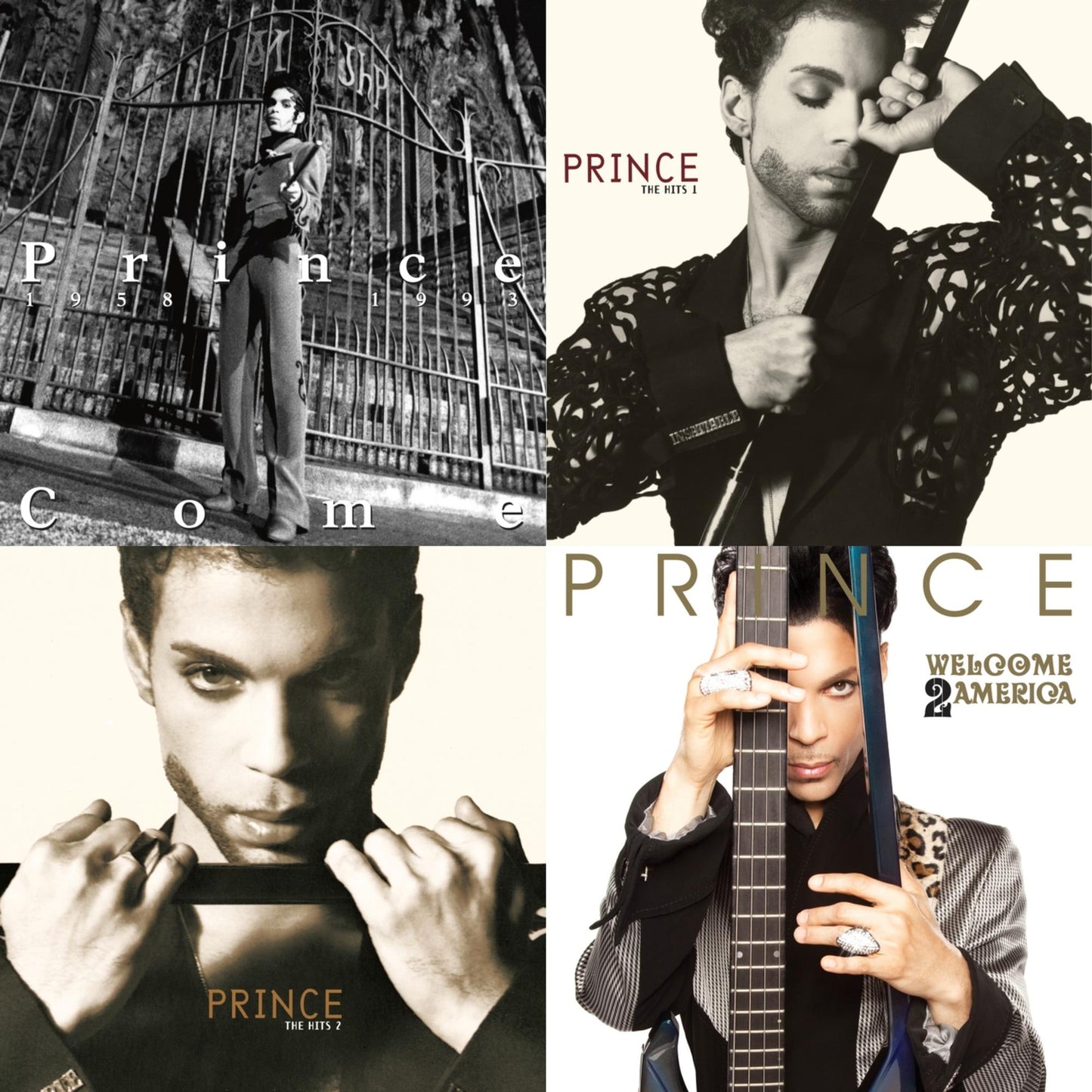 Prince - Welcome 2 America (Deluxe/2LP/CD/Blu-Ray) & Come & Hits 1 (X) (2LP) & Hits 2 (X) (2LP)
