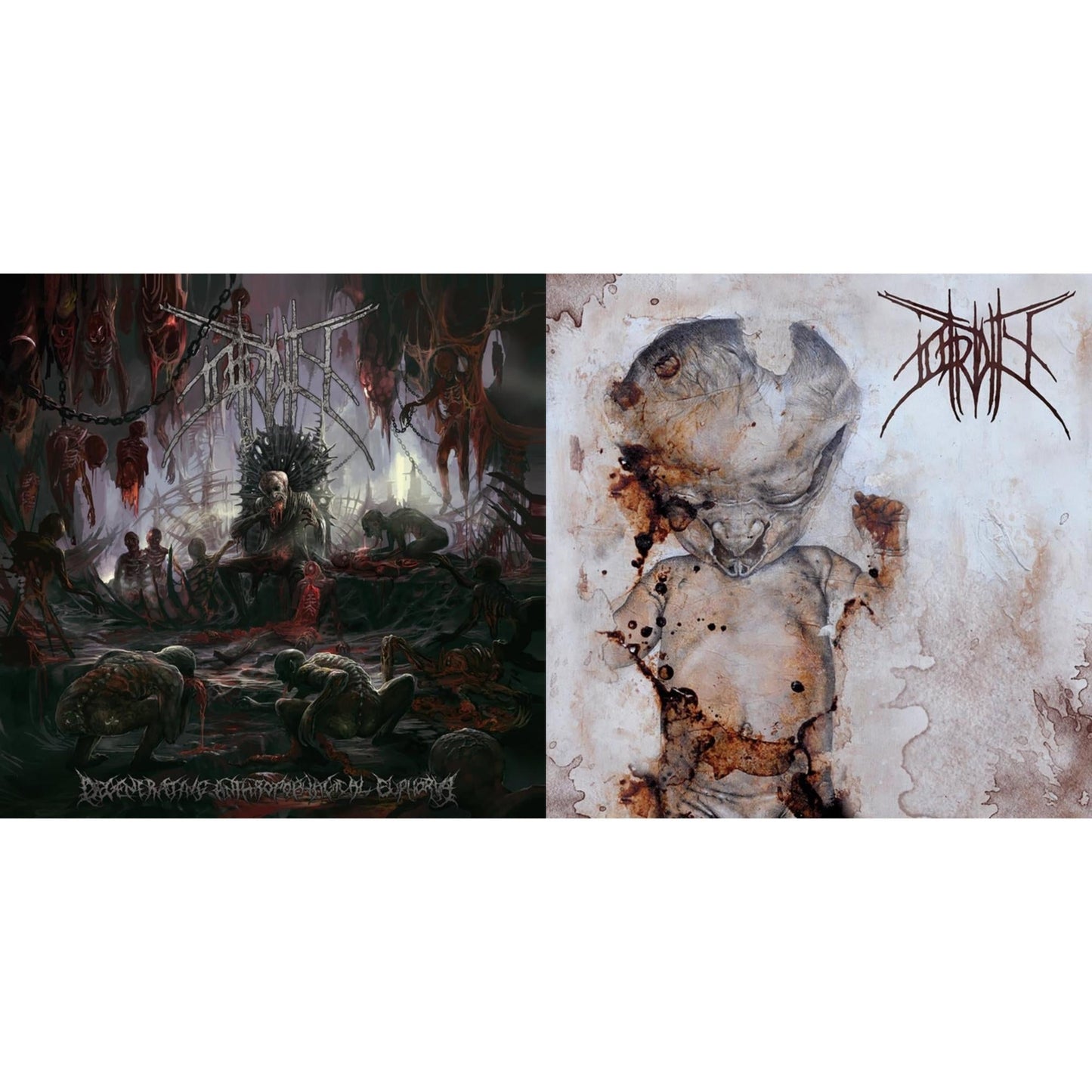 Putridity - Ignominious Atonement (Random Color LP Vinyl) & Degenerating Anthropophagial Euphoria (Random Color LP Vinyl)