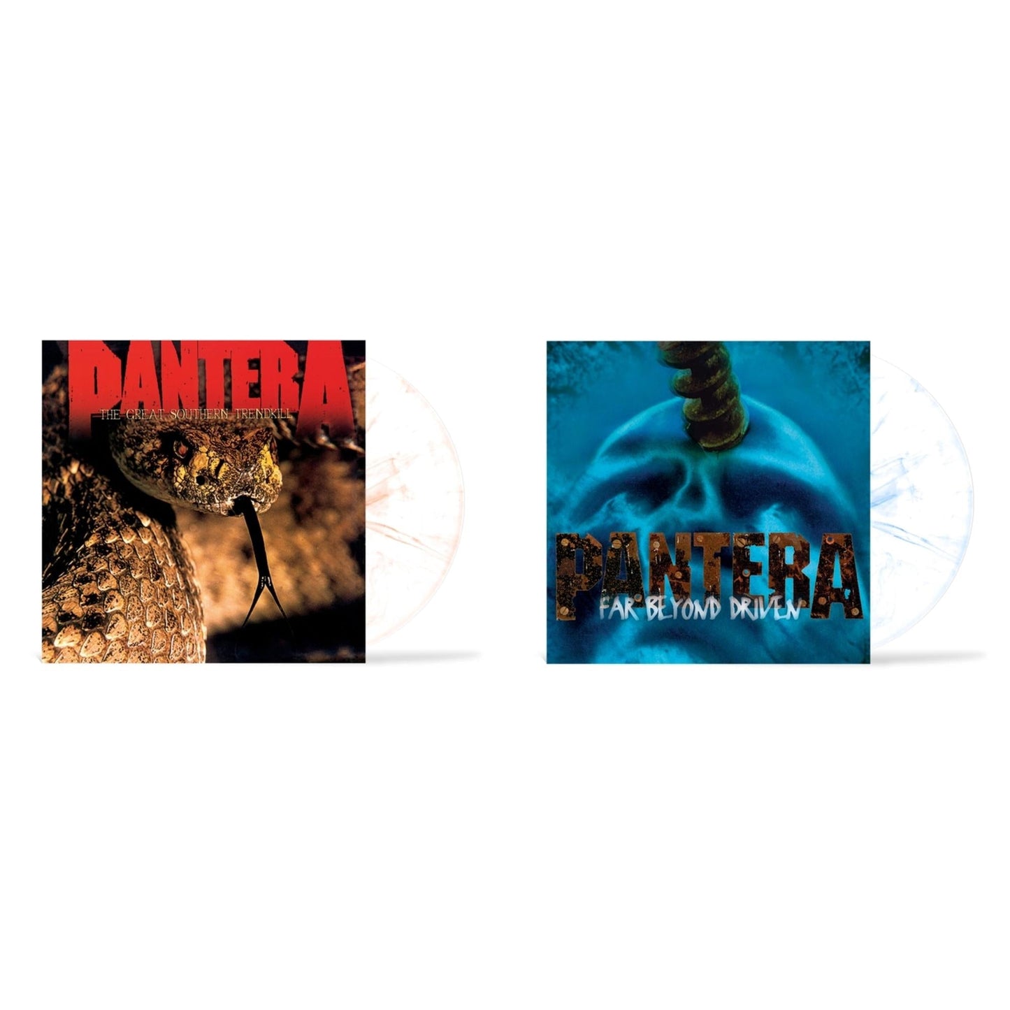 Pantera - Great Southern Trendkill (Marbled Orange LP Vinyl) (I) & Far Beyond Driven (Marbled Yellow LP Vinyl) (I)