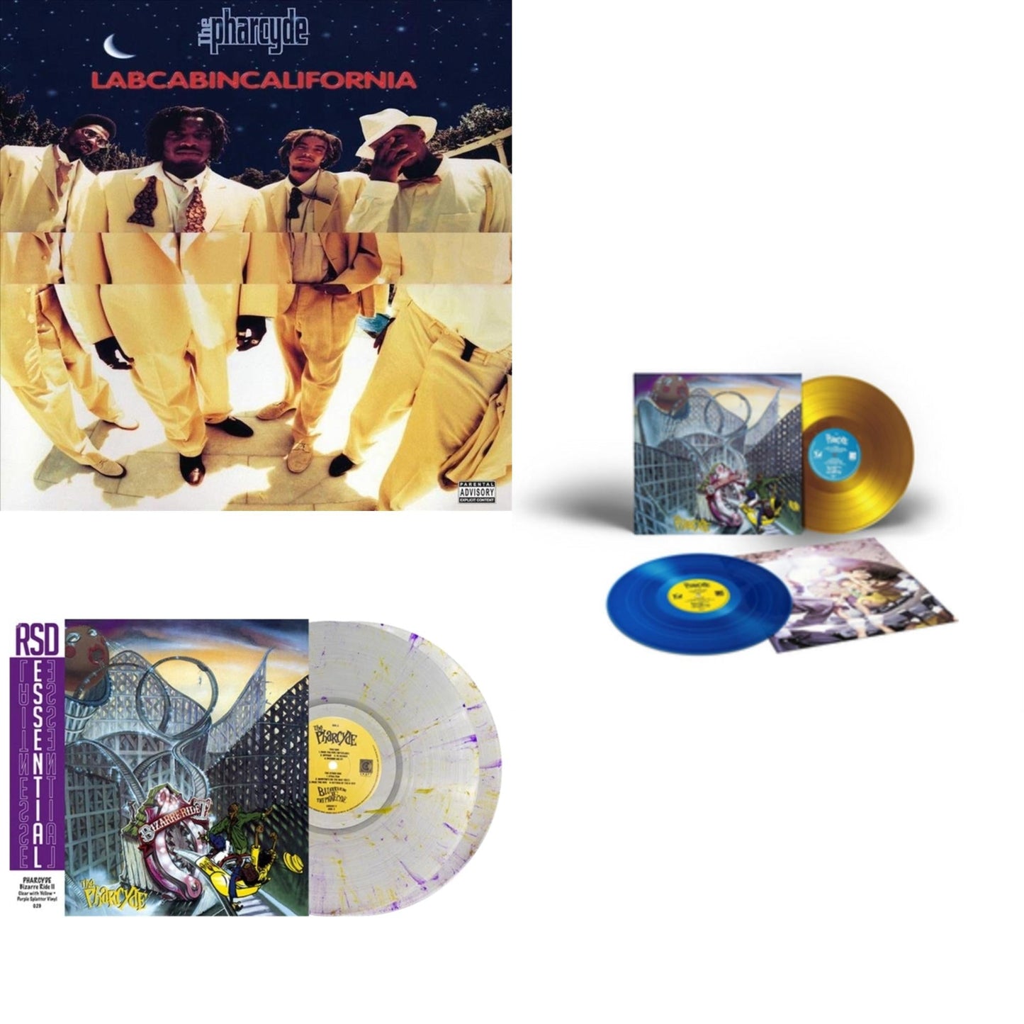 Pharcyde - Labcabincalifornia (2 LP) & Bizarre Ride Ii The Pharcyde (2LP/Clear W/ Purple & Yellow Splatter Vinyl) (Rsd Essential) & Bizarre Ride Ii The Pharcyde (2LP)
