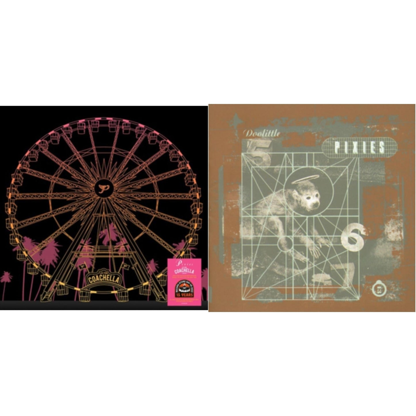 Pixies - Live At Coachella 2004 (140G/Orange & Yellow Marbled LP Vinyl/Etching D-Side) & Doolittle