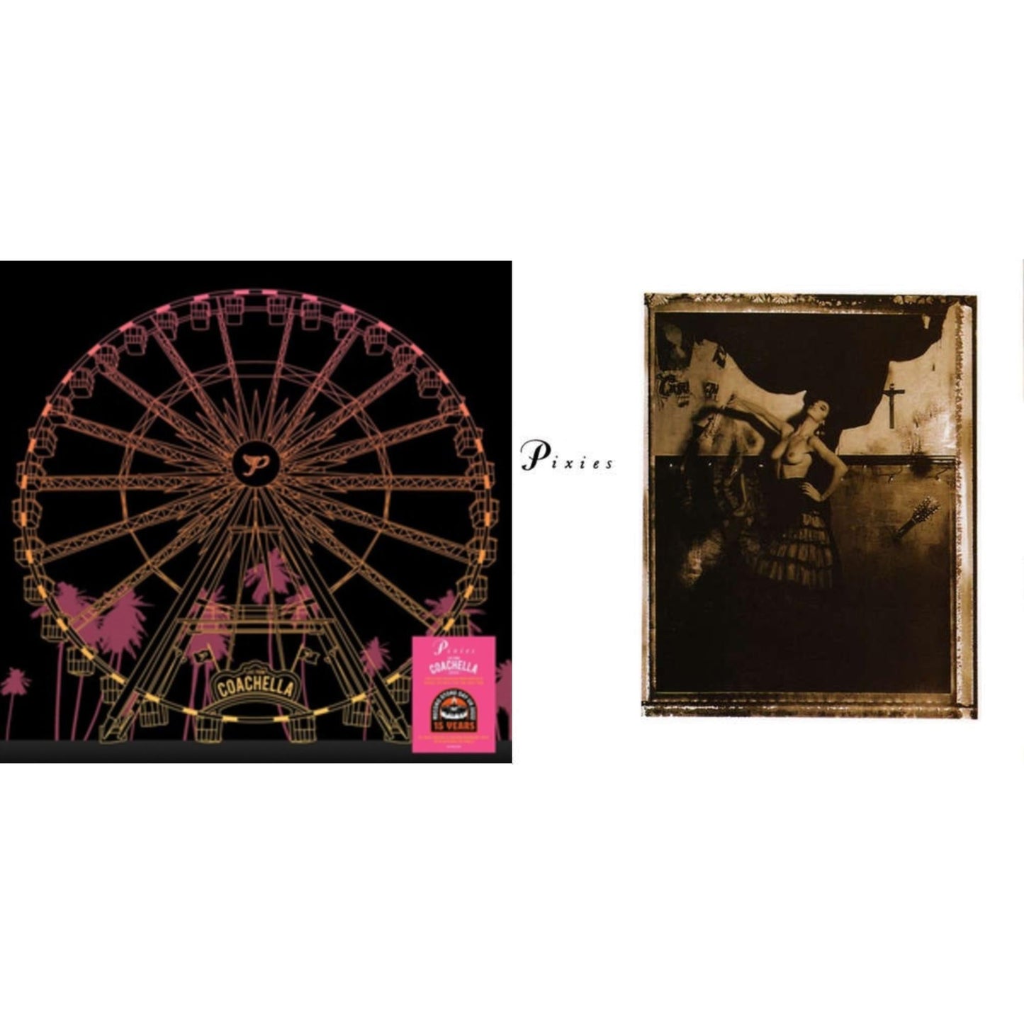 Pixies - Live At Coachella 2004 (140G/Orange & Yellow Marbled LP Vinyl/Etching D-Side) & Surfer Rosa