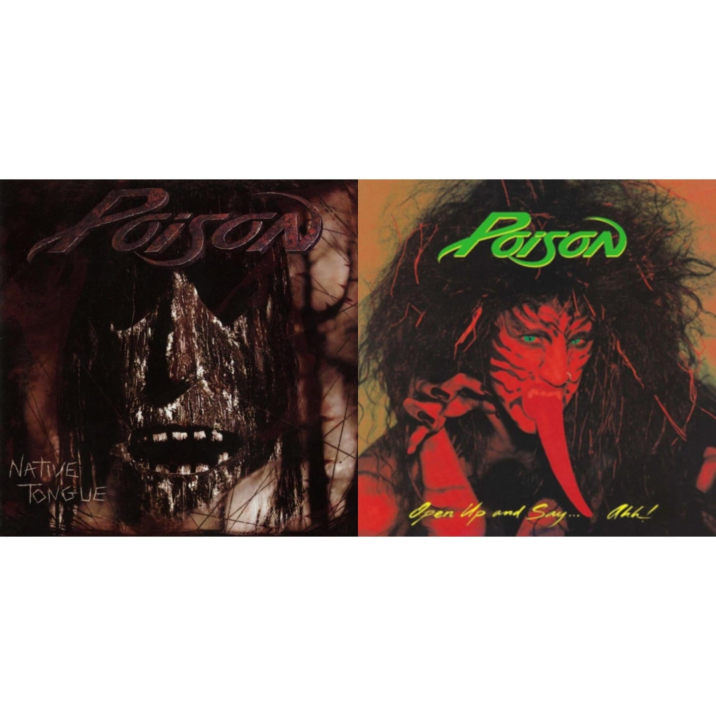 Poison - Native Tongue (2LP) & Open Up And Say... Ahh! (LP)