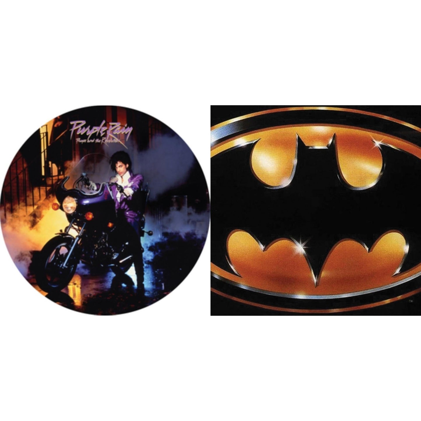 Prince - Purple Rain Ost (Picture Disc) & Batman Ost - LP Vinyl Bundle