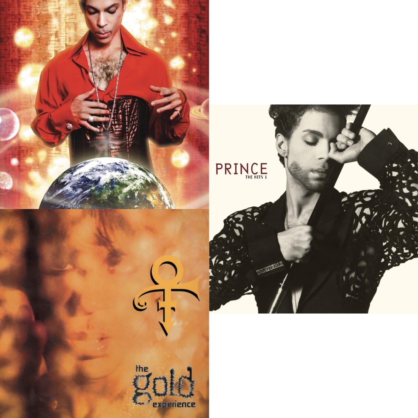Prince - Planet Earth (150G LP Vinyl/ Purple LP Vinyl) & Gold Experience (2LP) & Hits 1 (X) (2LP)