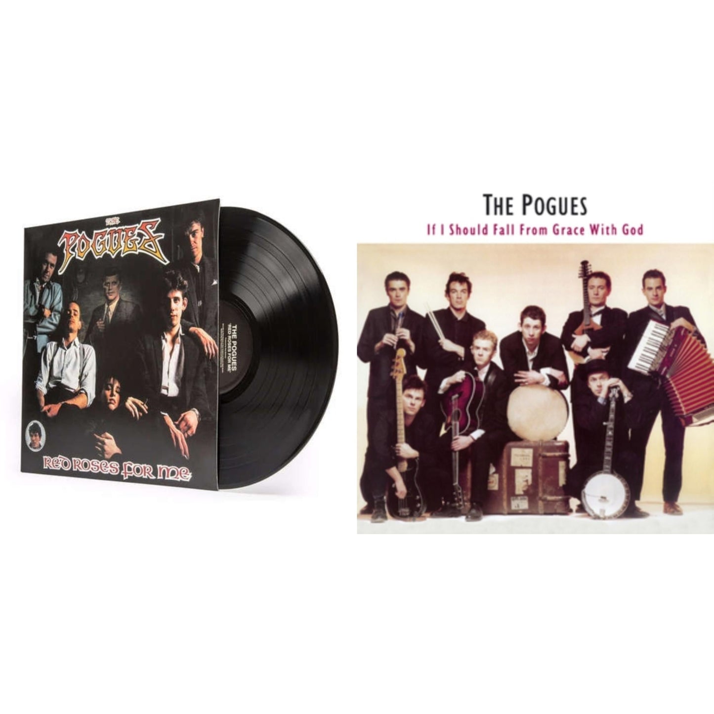 Pogues - If I Should Fall From Grace With God (180G) & Red Roses For Me - LP Vinyl Bundle