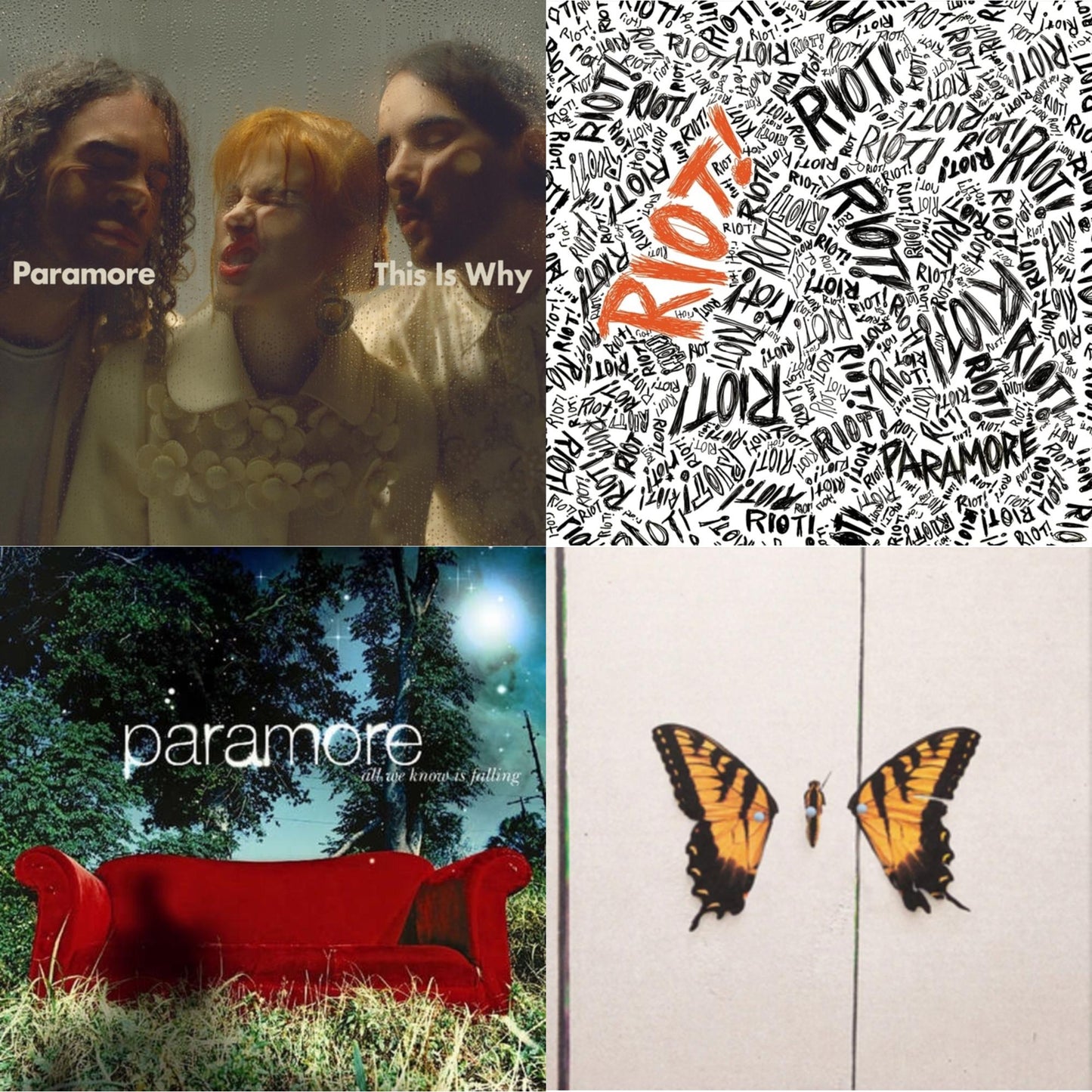 Paramore - This Is Why & Riot! (Fbr 25Th Anniversary Edtion/Silver LP Vinyl) & All We Know Is Falling & Brand New Eyes