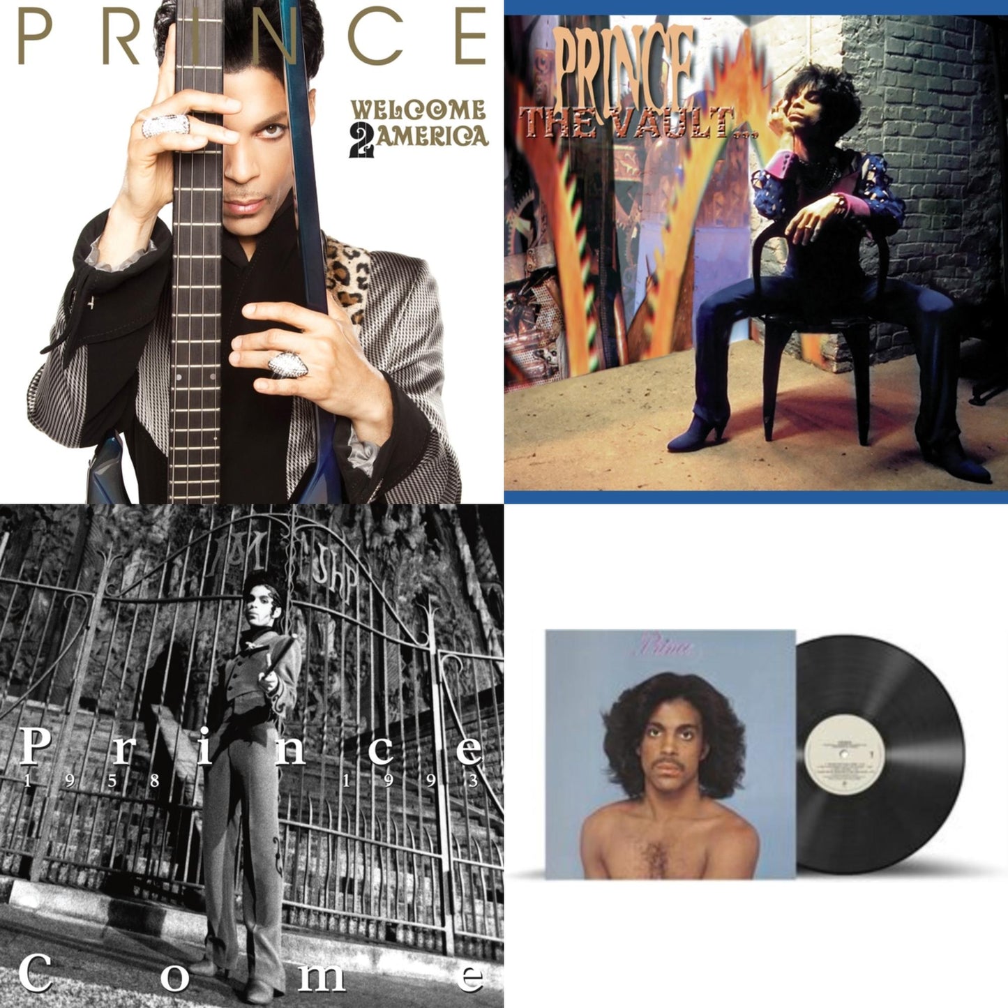 Prince - Prince (X) & Welcome 2 America (Deluxe/2LP/CD/Blu-Ray) & Come & Vault - Old Friends 4 Sale