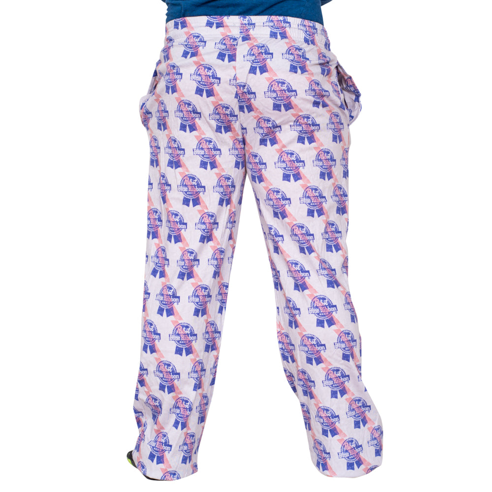 Blue Ribbon Beer Distressed Logo Lounge Pants