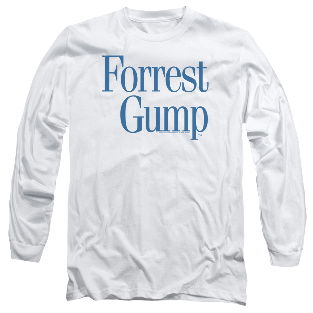 Forrest Gump Logo Mens Long Sleeve Shirt White Officially Licensed