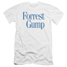 Load image into Gallery viewer, Forrest Gump Logo Premium Bella Canvas Slim Fit Mens T Shirt White