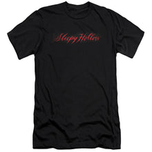 Load image into Gallery viewer, Sleepy Hollow Logo Premium Bella Canvas Slim Fit Mens T Shirt Black