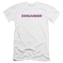 Load image into Gallery viewer, Zoolander Logo Premium Bella Canvas Slim Fit Mens T Shirt White