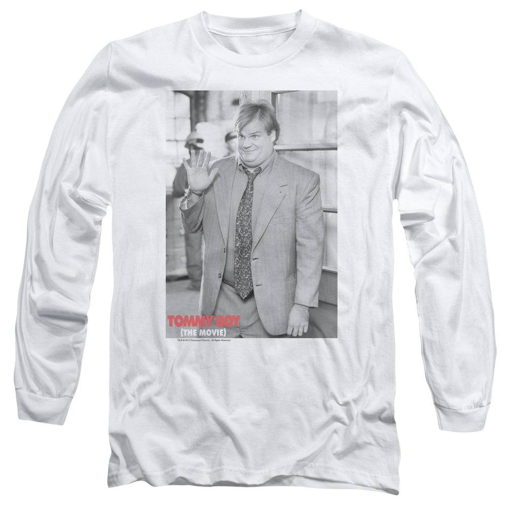 Tommy Boy Square Mens Long Sleeve Shirt White Officially Licensed