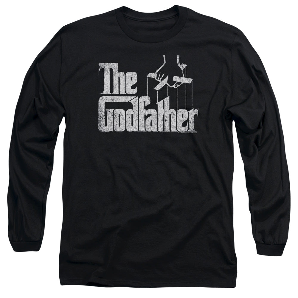 Godfather Logo Mens Long Sleeve Shirt Black Officially Licensed
