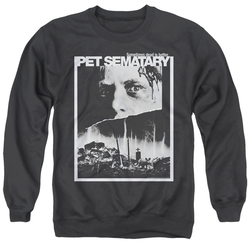 Pet Sematary Poster Art Mens Crewneck Sweatshirt Black Officially Licensed